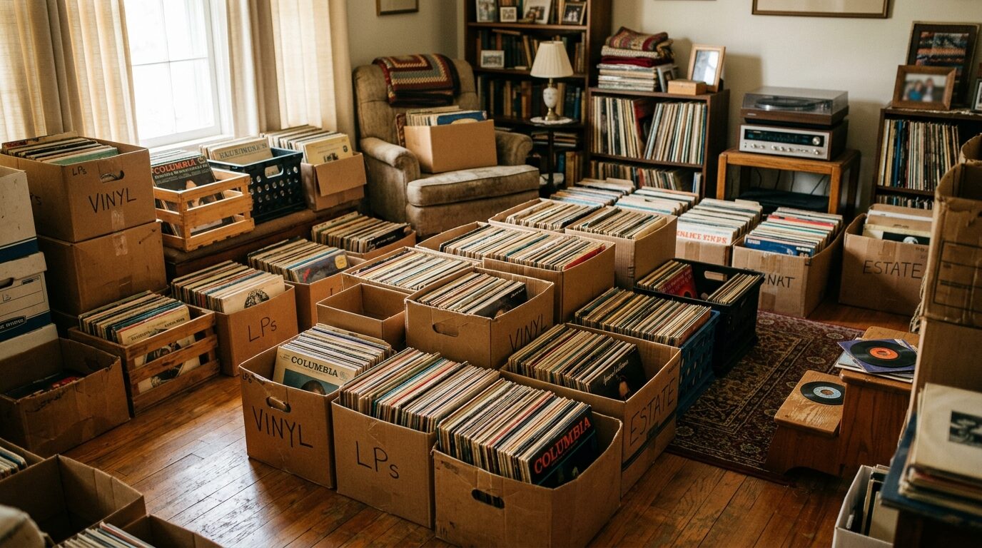 遺品整理・大量レコード処分のイメージ