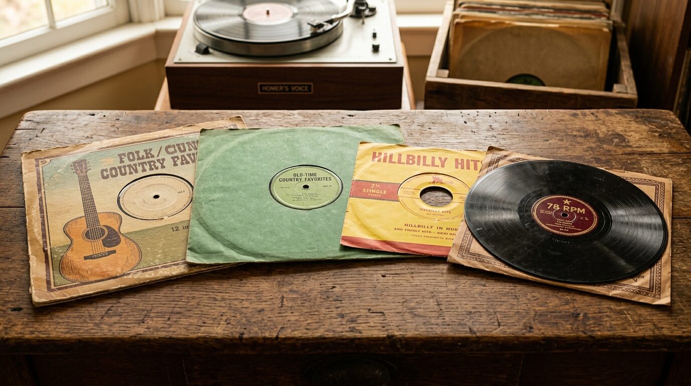 LP・EP・SP盤などカントリーレコードの形式