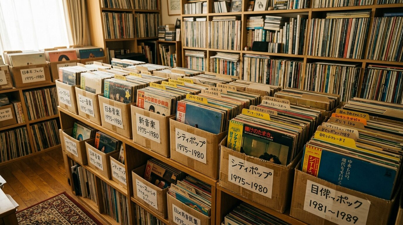 査定前のレコードコレクションの整理