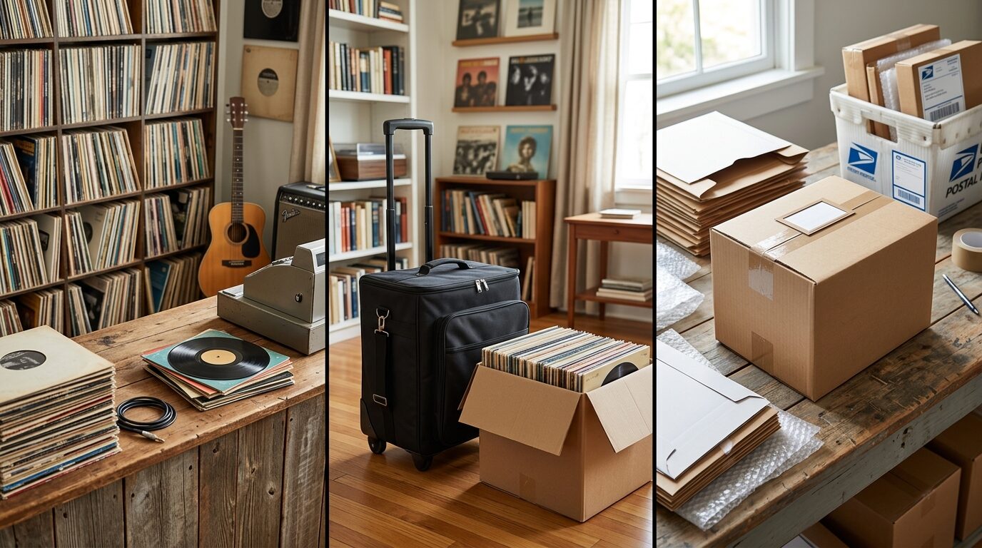 レコード買取の3つの方法比較