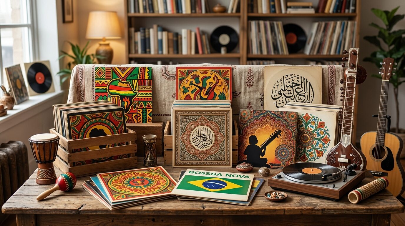 ワールドミュージックのジャンル別｜買取できるレコードの例のイメージ