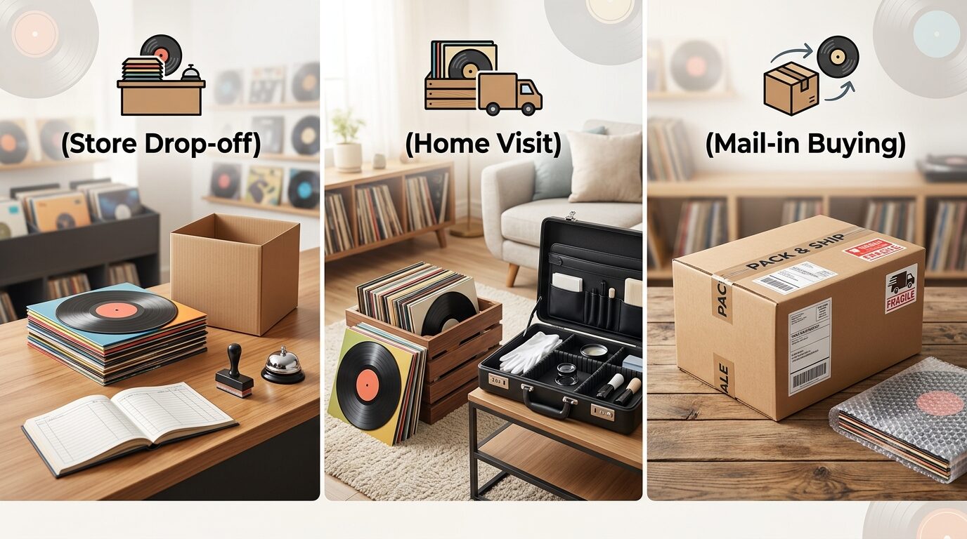 レコード買取3つの方法を比較