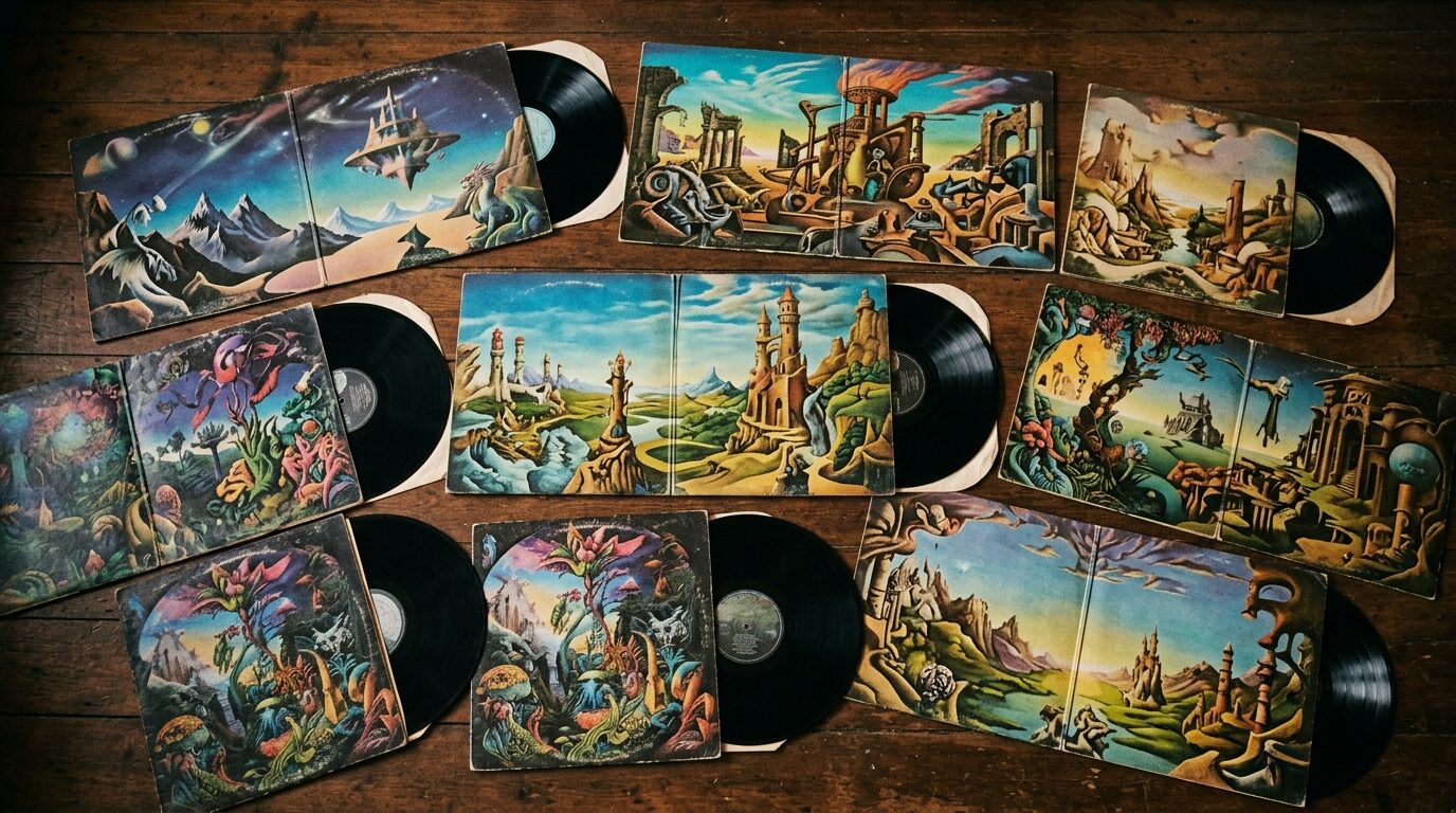 プログレッシブ・ロックレコードのコレクション