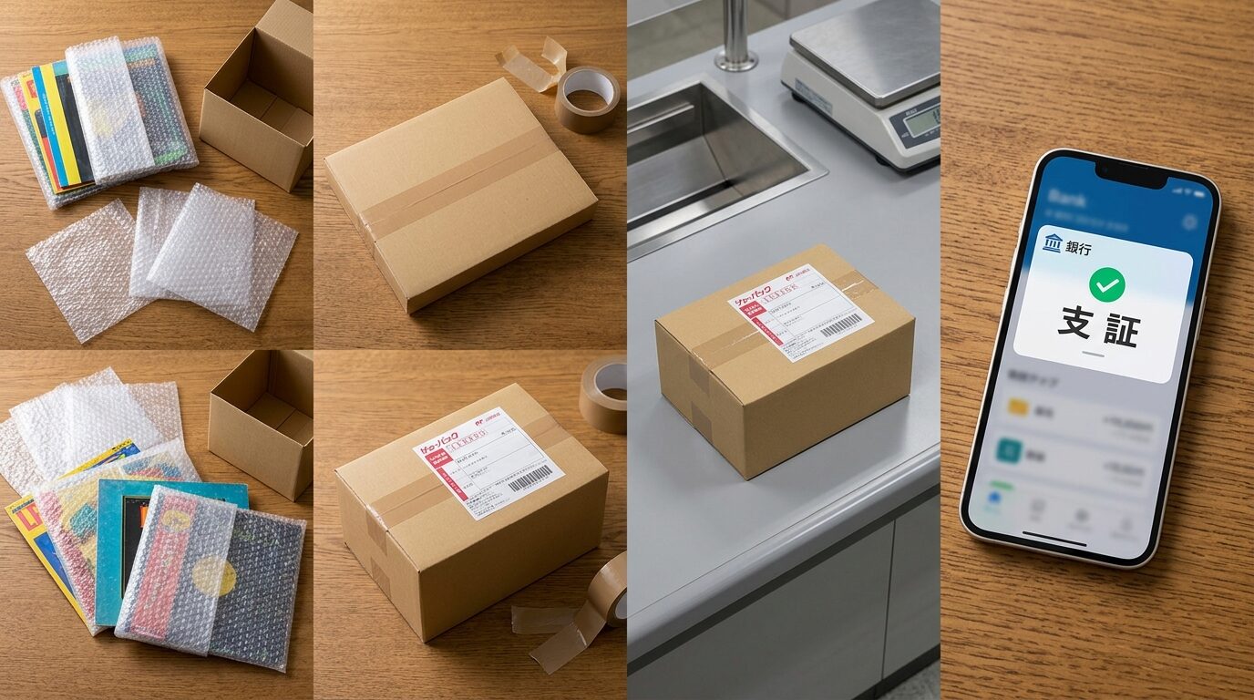 宅配買取の梱包から振込までの流れ