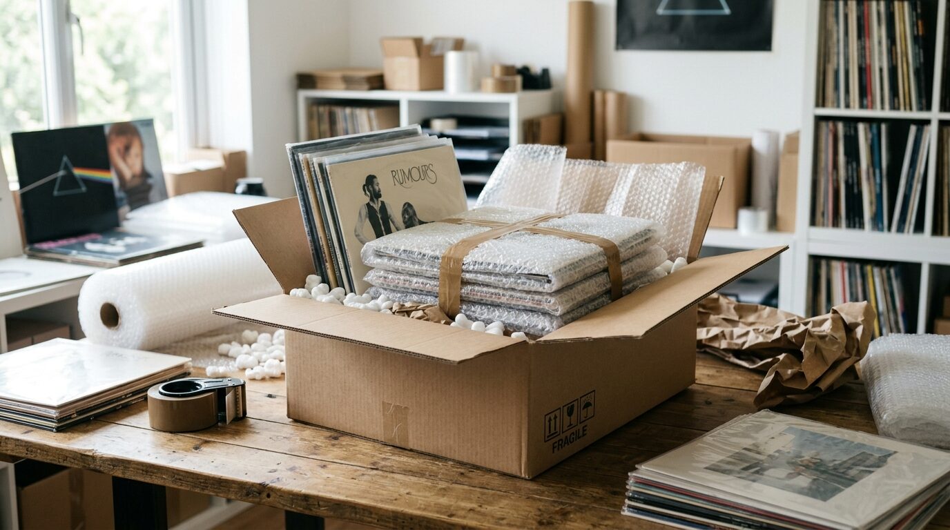 レコードの正しい梱包方法