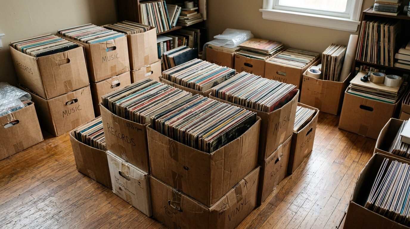 遺品整理・大量レコード宅配買取のイメージ