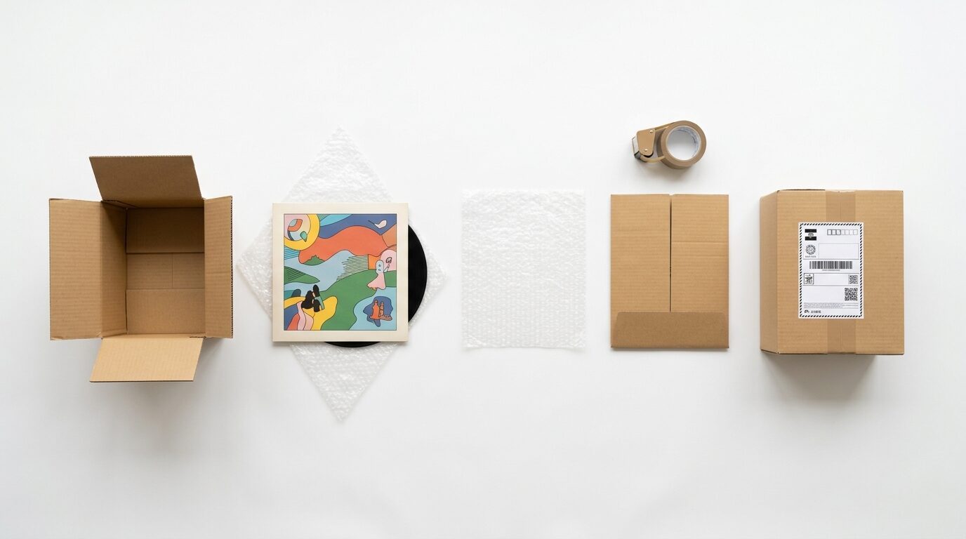 宅配買取の流れ・梱包・発送手順のイメージ