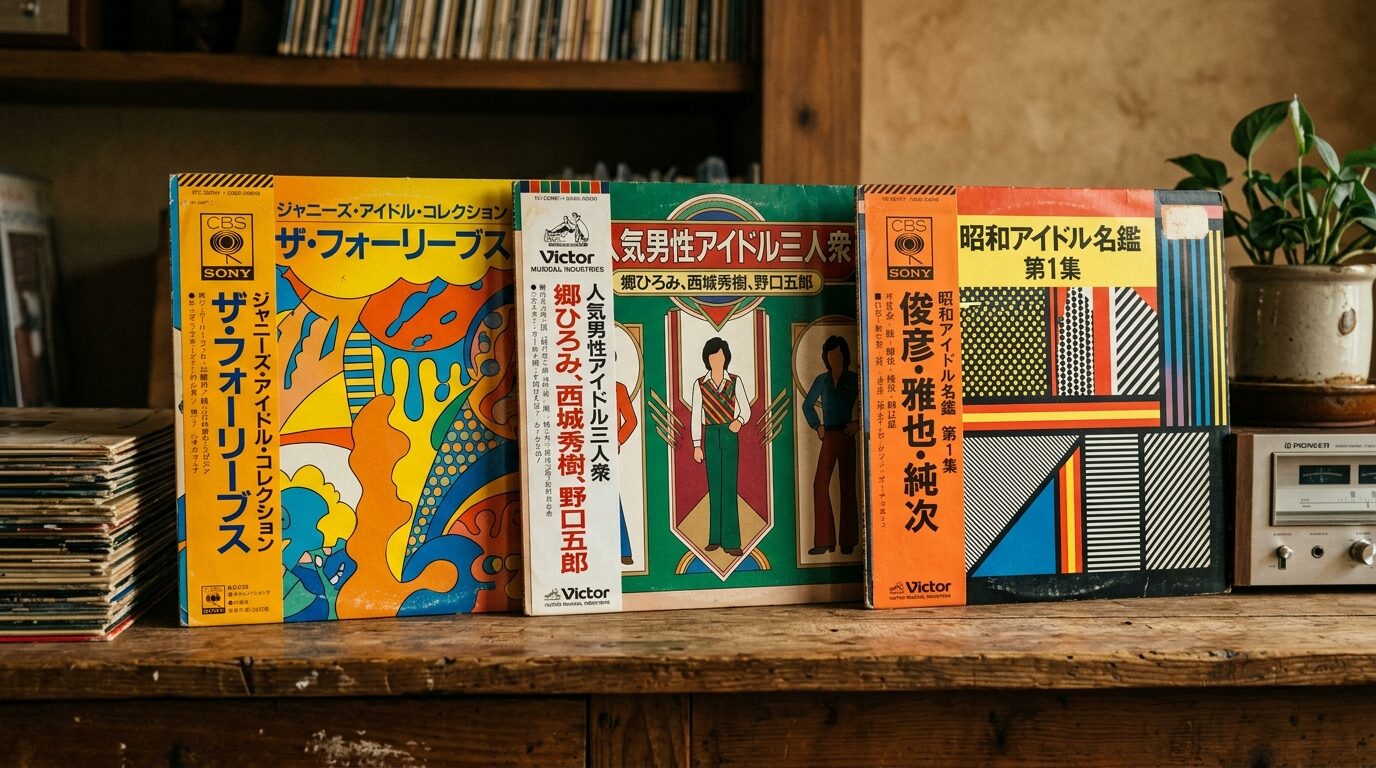 アイドル御三家レコード相場比較イメージ