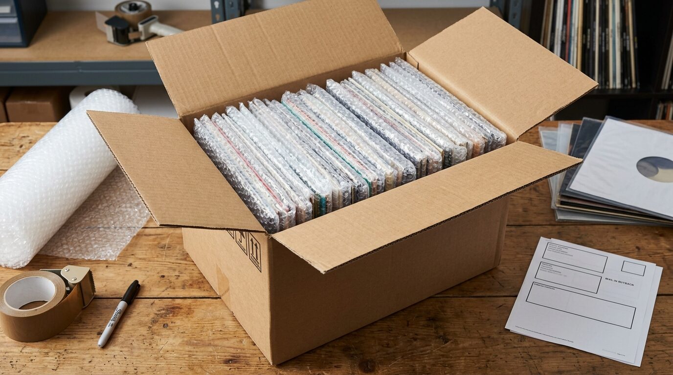 レコード宅配買取の梱包と発送方法