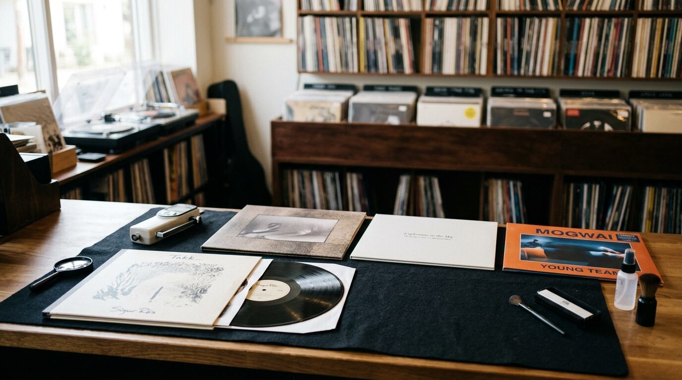 ポストロックのレコード、当店はどう査定するかのイメージ