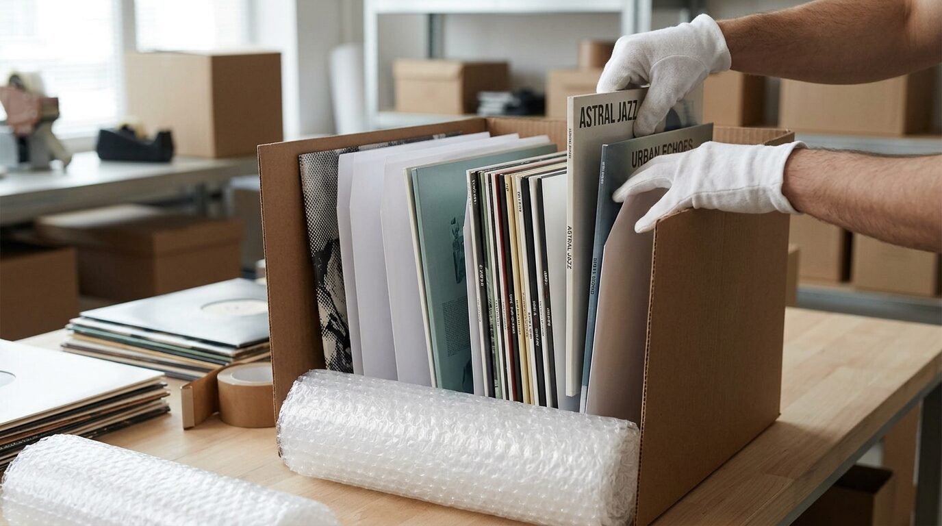 レコードの正しい梱包方法