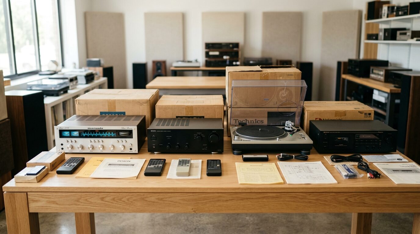 付属品を揃えてオーディオ査定額アップ