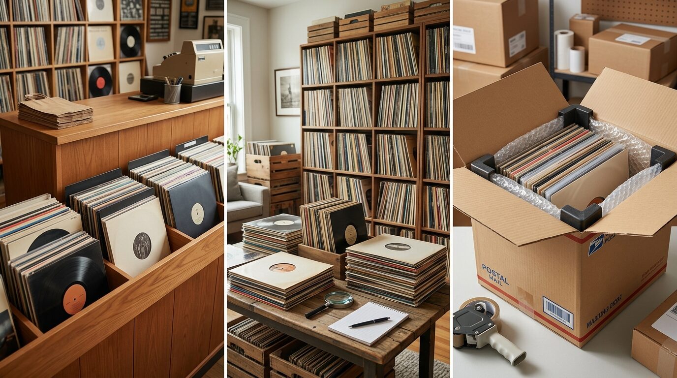 レコード買取3つの方法比較