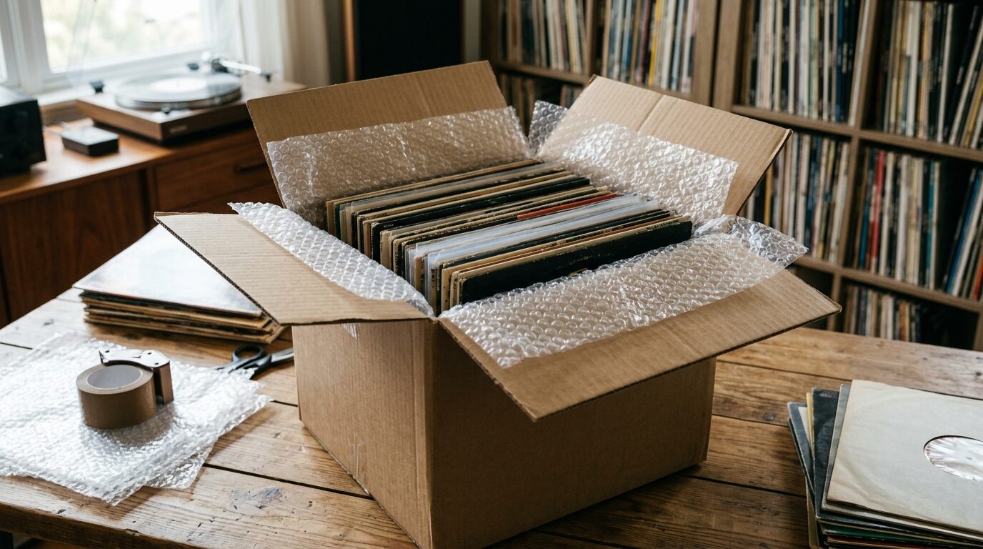 レコード宅配買取の梱包と発送方法