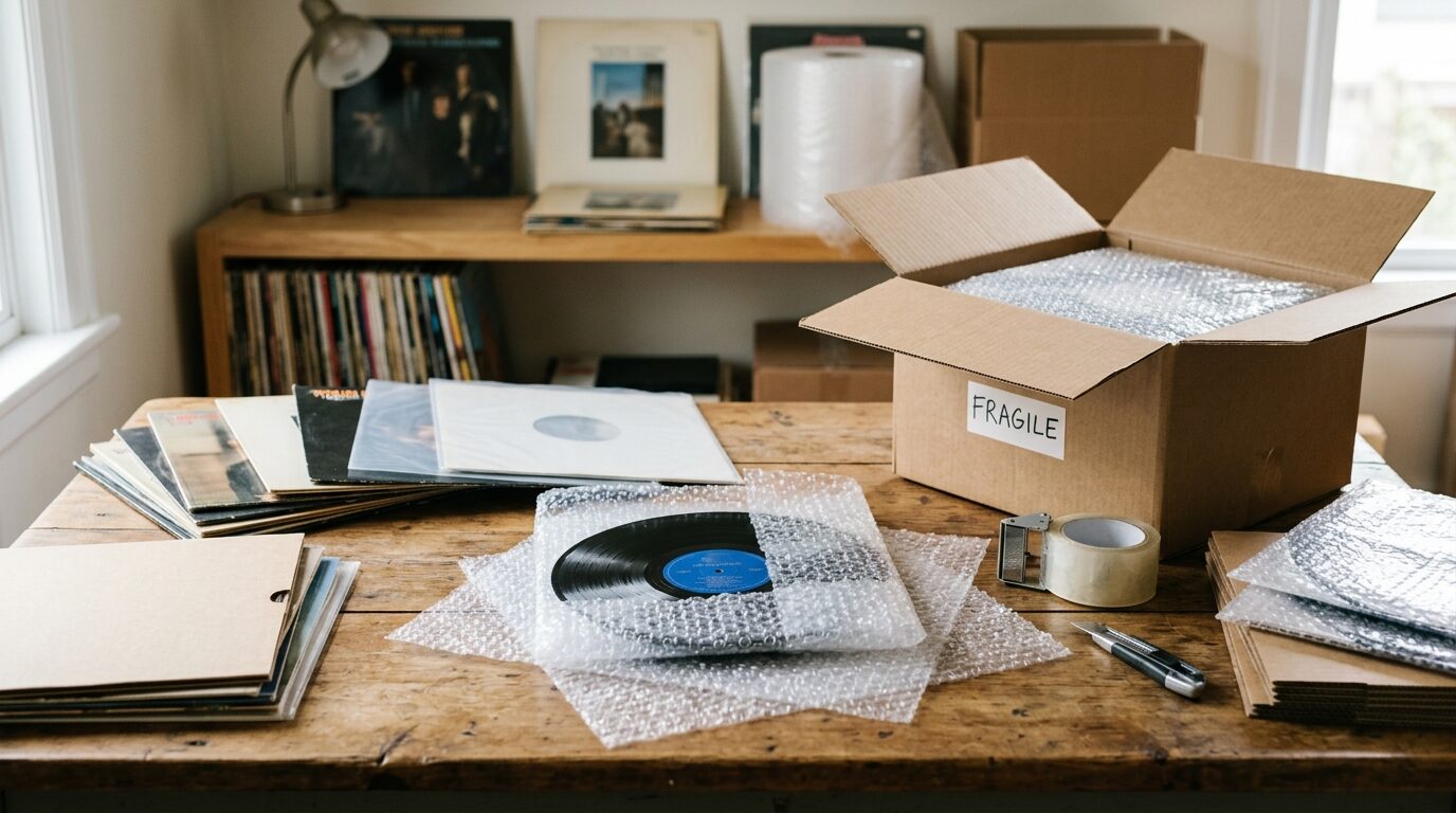 宅配買取でレコードを送る手順