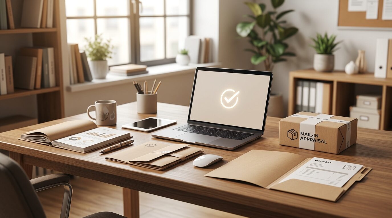 宅配買取の申し込みから入金までの安心な流れのイメージ