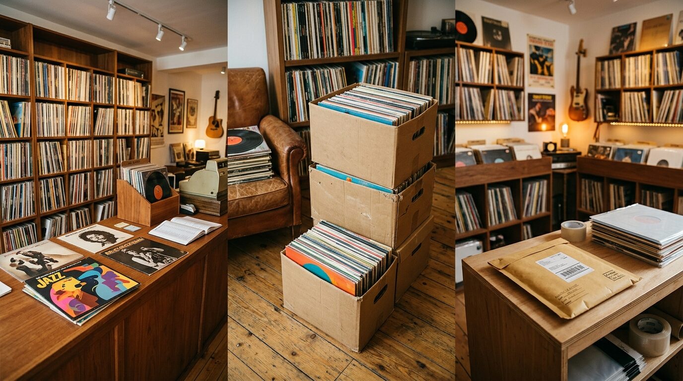 レコード買取の3つの方法（店頭・出張・宅配）