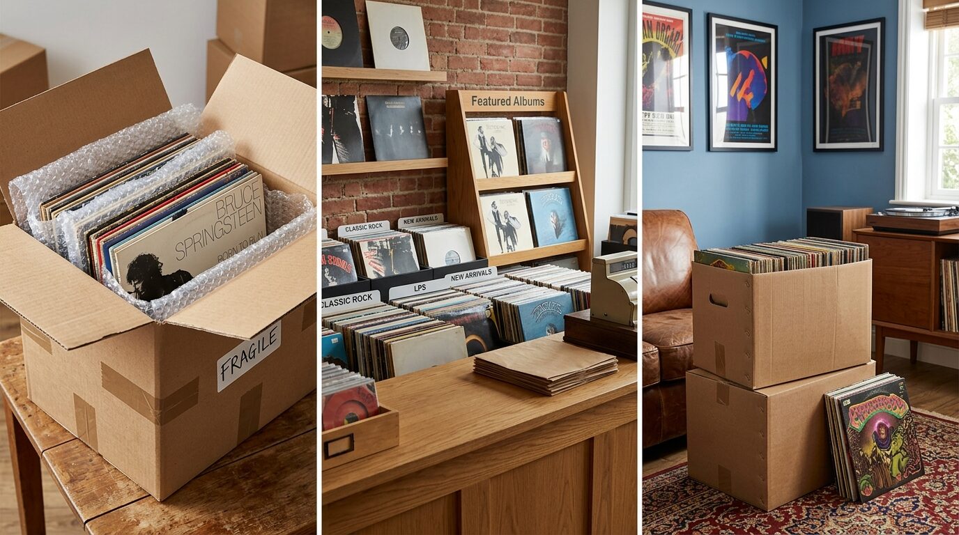 レコード買取3つの方法（宅配・出張・店頭）