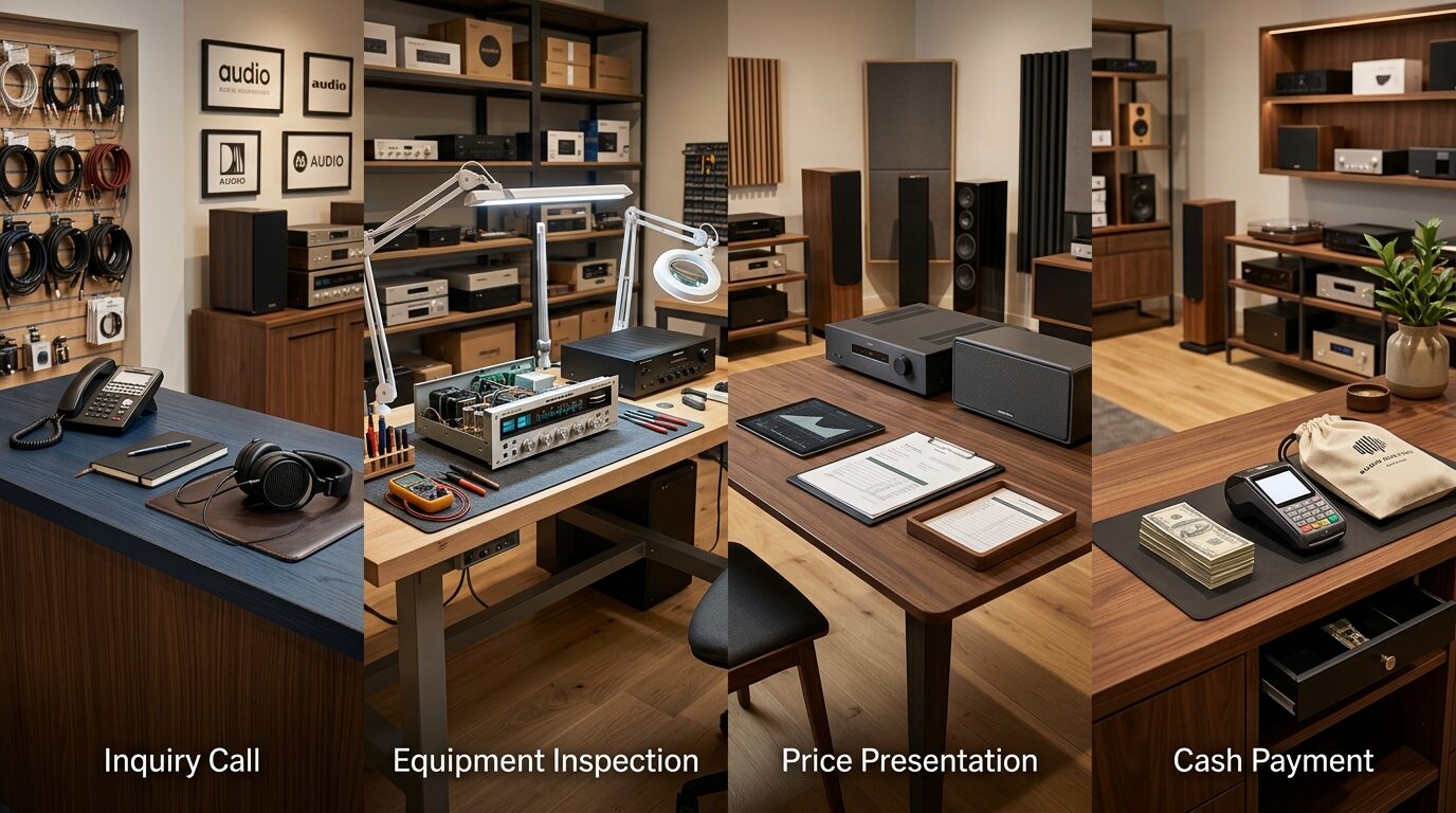 パイオニアオーディオ買取の査定から入金の流れ