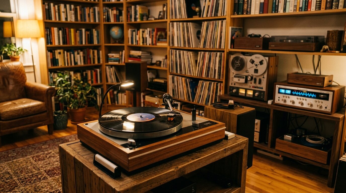 レコードの魅力と需要の背景イメージ