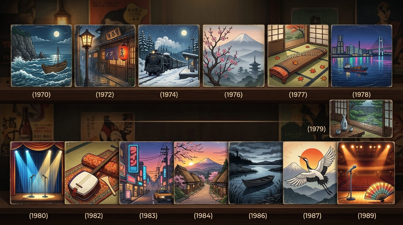 八代亜紀のキャリアとアルバムジャケット変遷