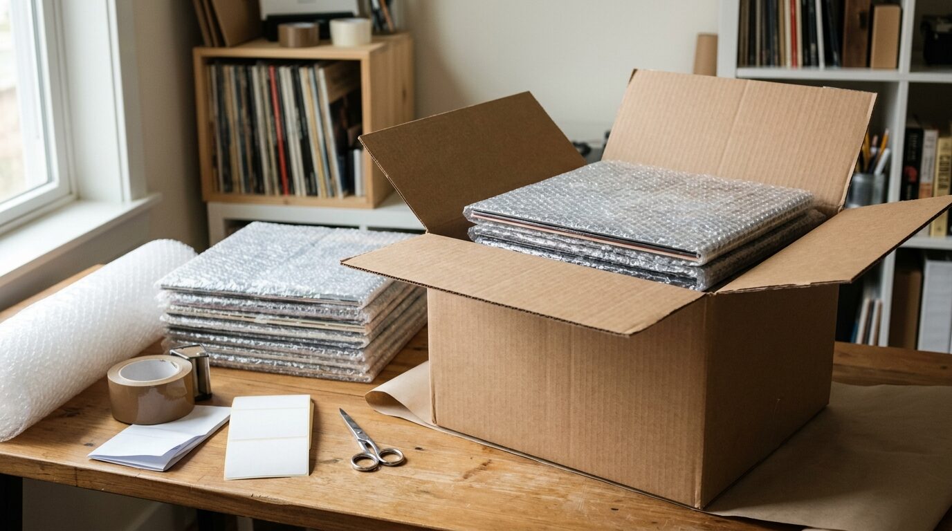 宅配買取梱包発送手順イメージ