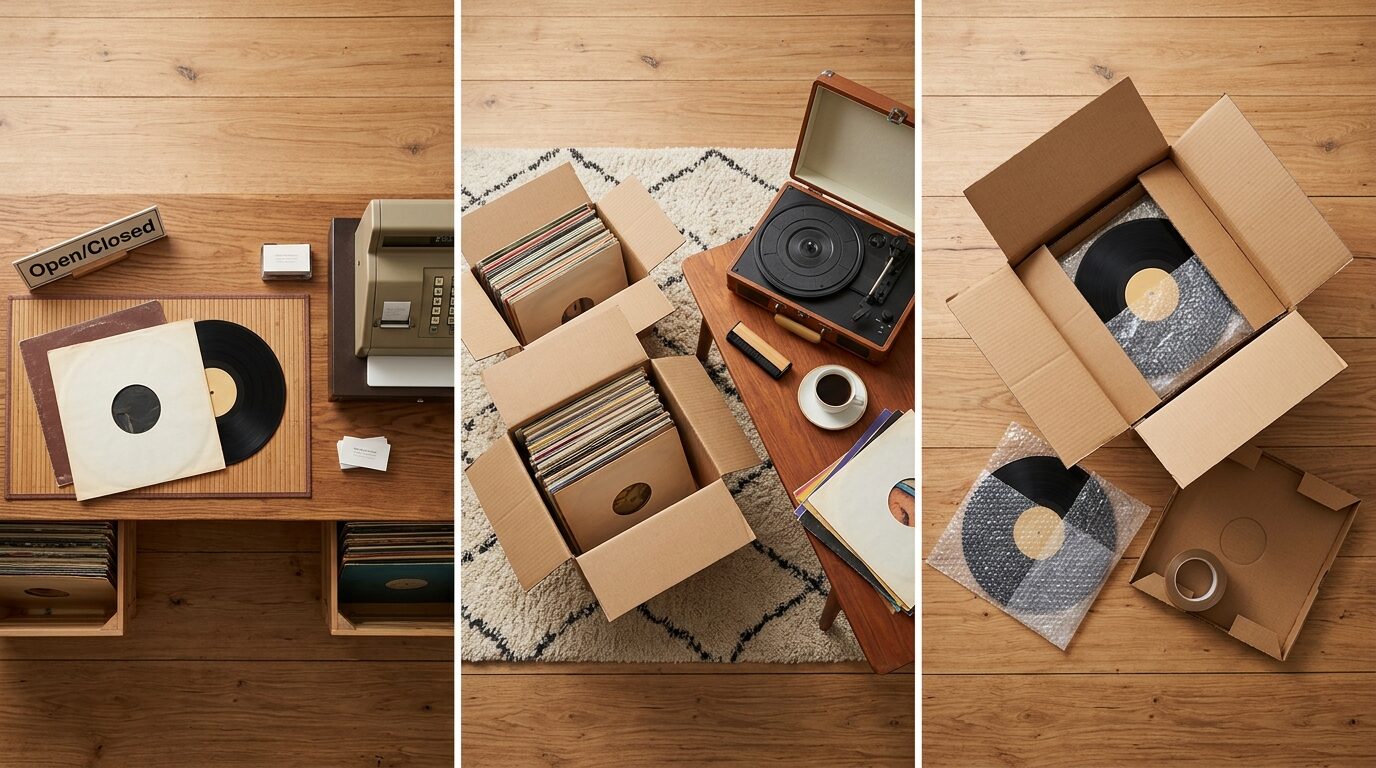 レコード買取方法3種類の比較