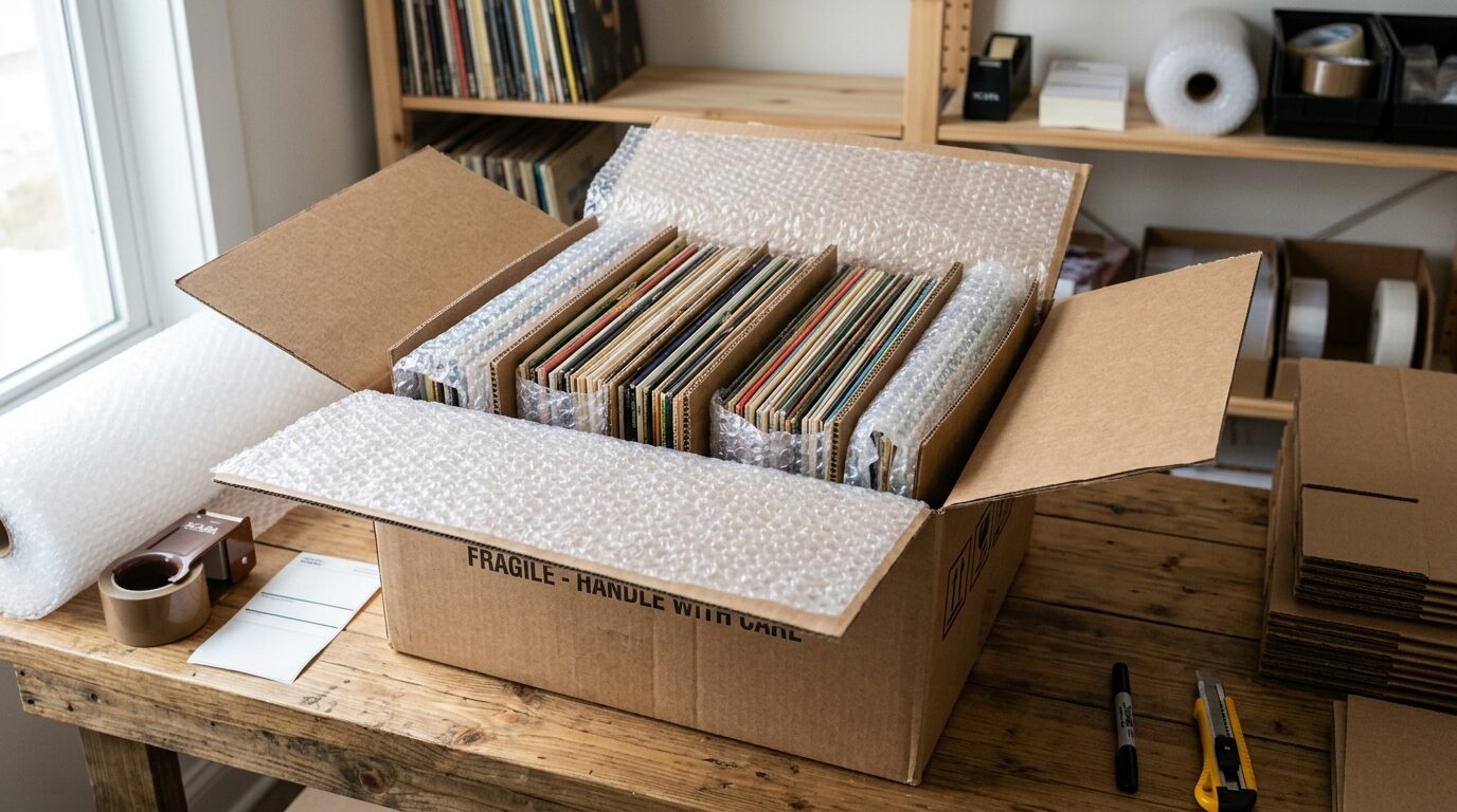 レコード宅配買取の手順