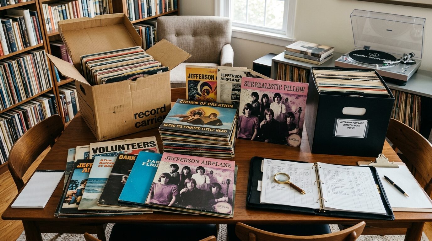 出張買取でレコードコレクションをまとめて売る方法のイメージ