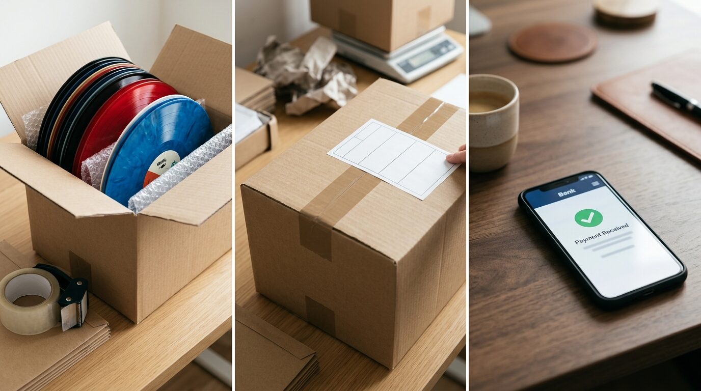 レコード宅配買取の流れ