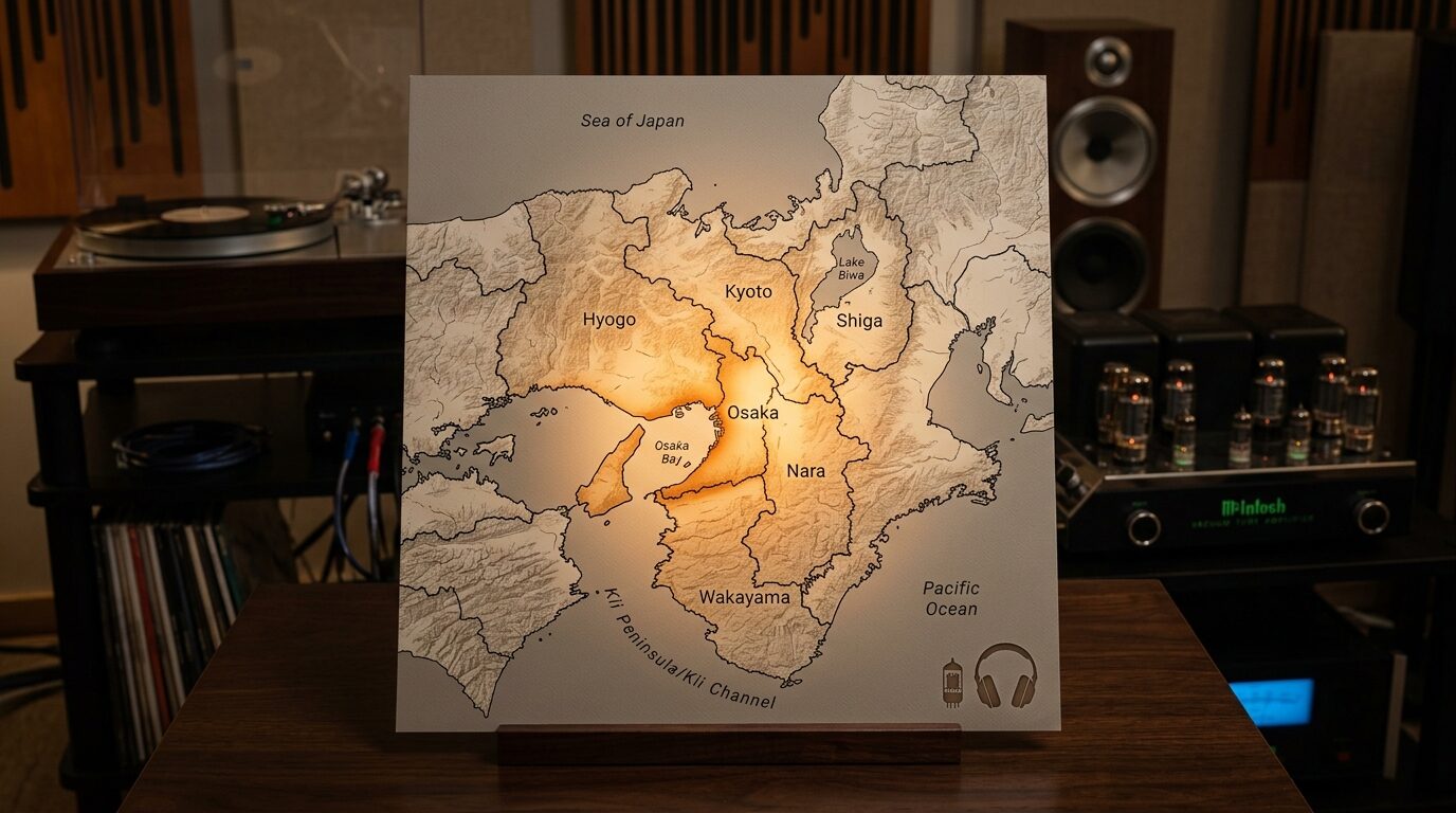 関西2府4県のオーディオ出張買取対応エリア