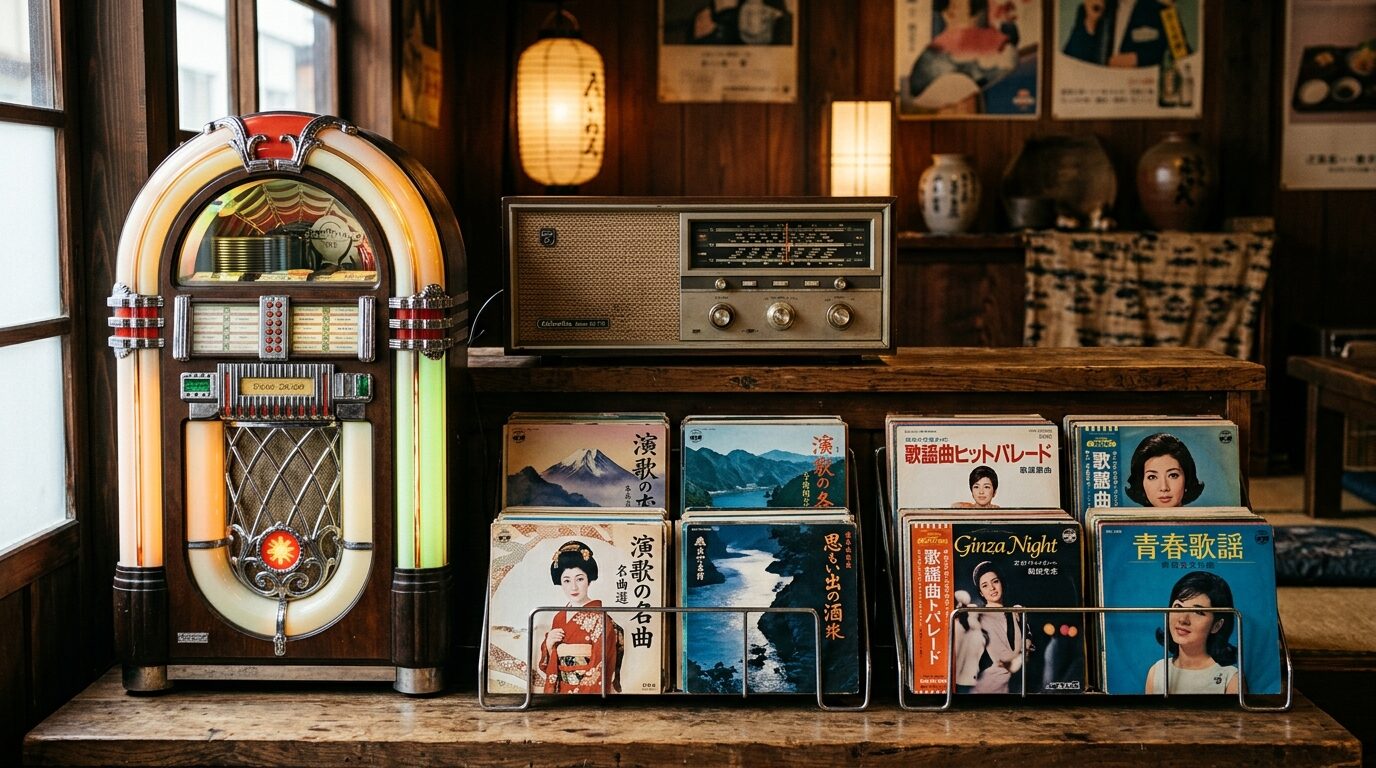 昭和の演歌と歌謡曲のイメージ