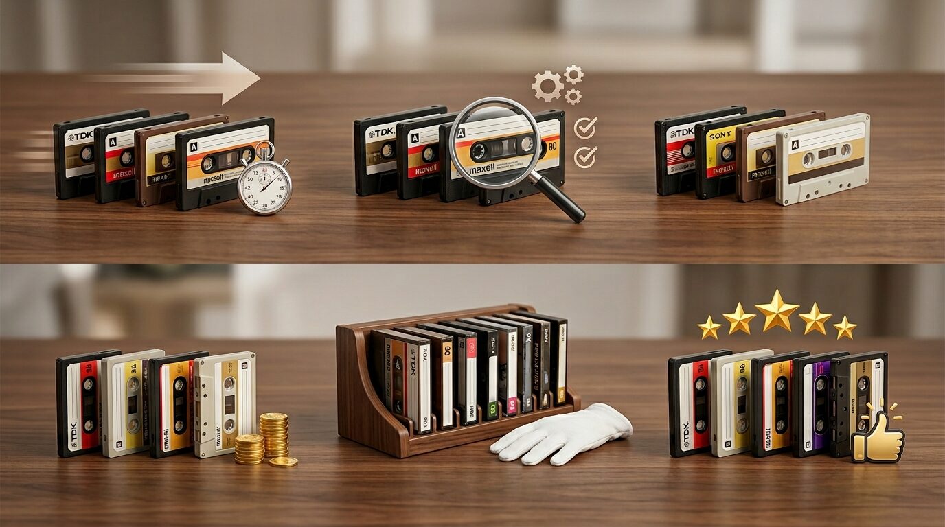 カセットテープ買取ならTU-Fieldが選ばれる5つの理由