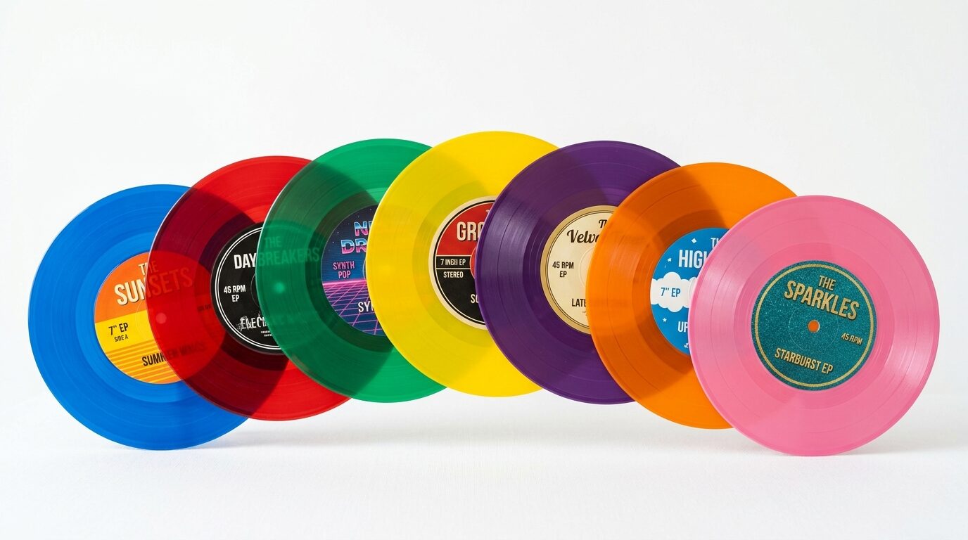 ジャンル別に並んだレコードの買取価格表