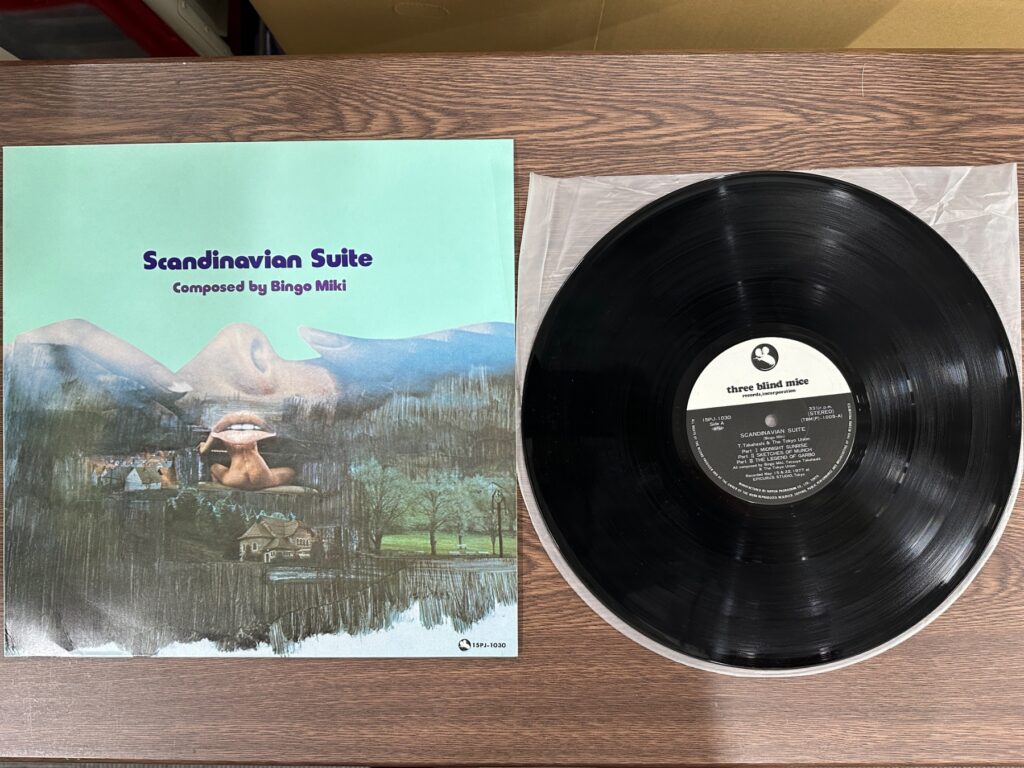 BINGO MIKI『SCANDINAVIAN SUITE』のジャケットとレコード盤