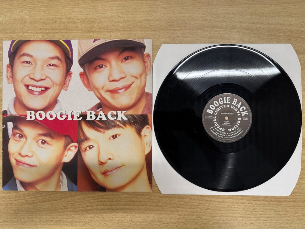 小沢健二「BOOGIE BACK」のレコード盤とジャケット