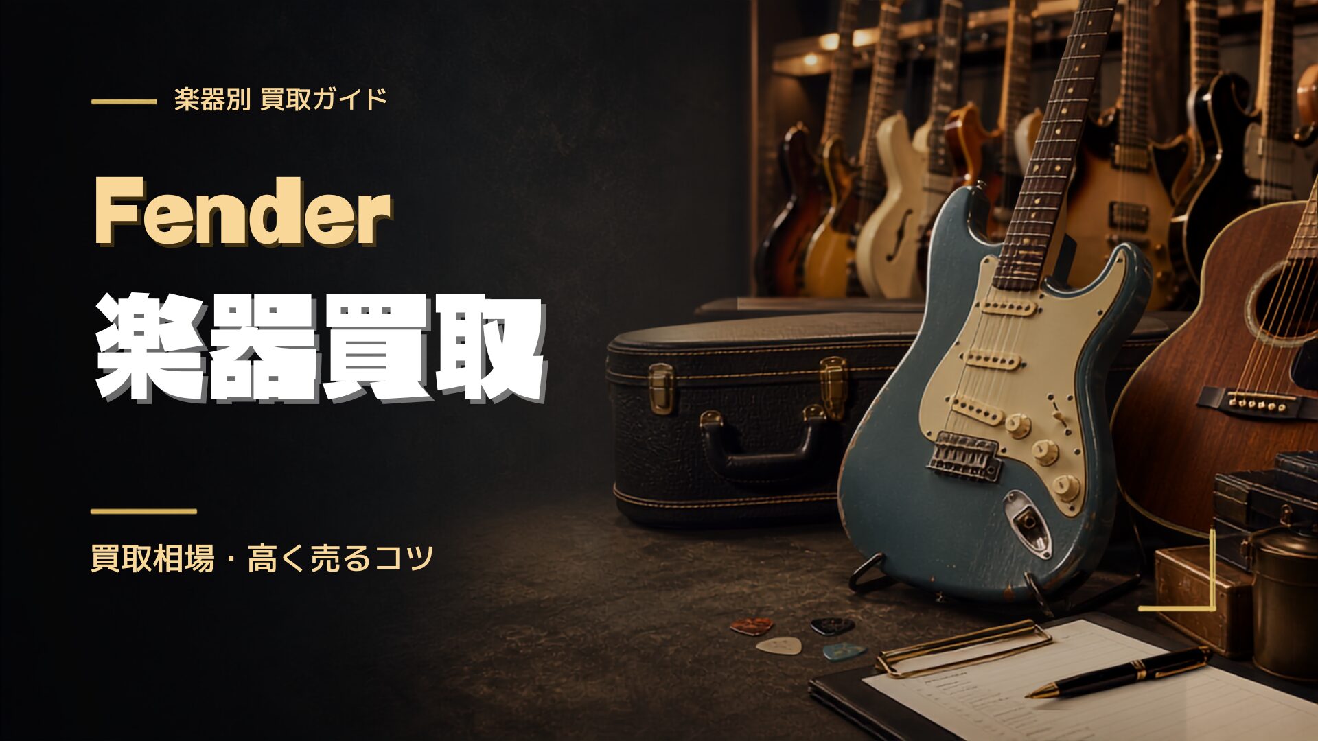 Fenderの楽器買取｜大阪・関西 最短30分出張買取