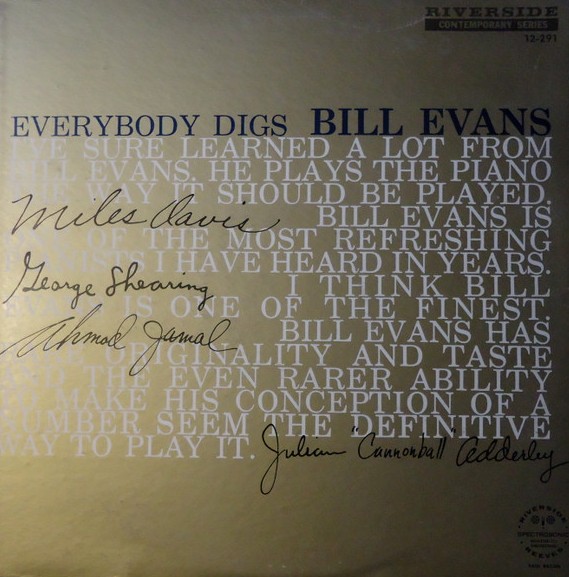 【レコード買取価格】The Bill Evans Trio / Everybody Digs Bill Evans（RLP 12-291）