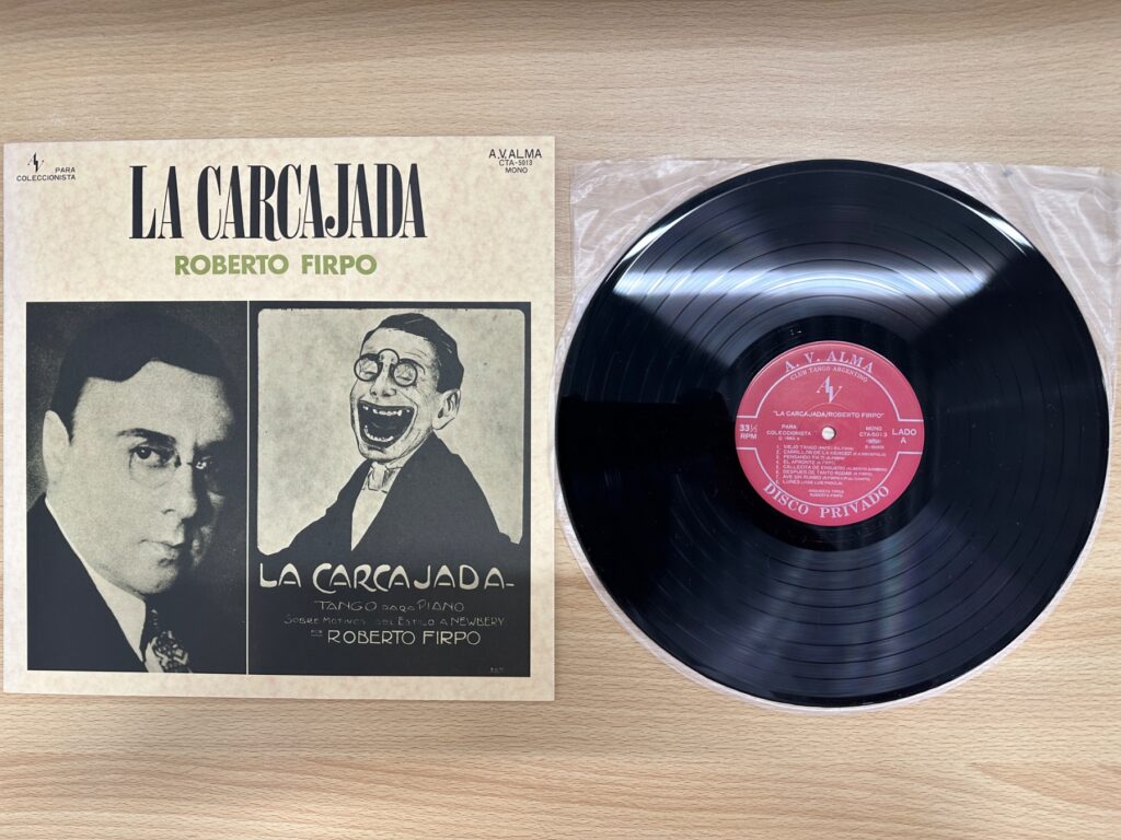 ロベルト・フィルポのLPレコード『La Carcajada』のジャケットと盤面