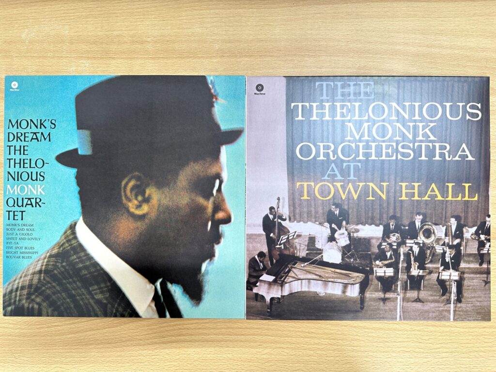 Thelonious MonkのLPジャケット2枚(Monk’s Dream、At Town Hall)