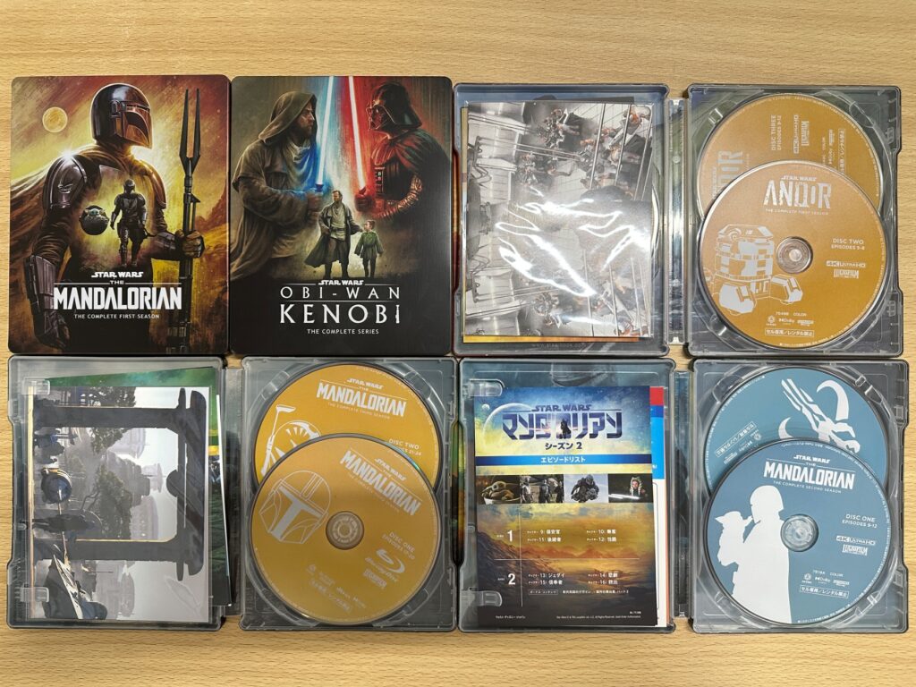 スター・ウォーズの4KスチールブックとBlu-ray/DVDセット