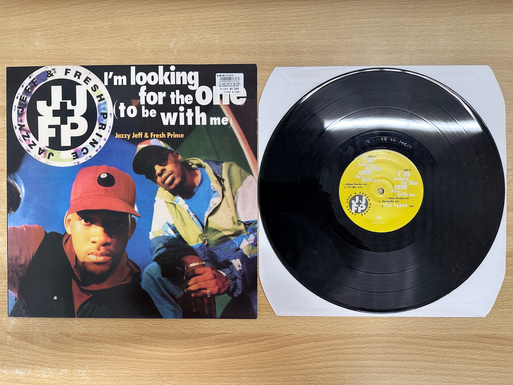 DJ Jazzy Jeff & Fresh Prince「I’m Looking for the One (To Be with Me)」のジャケットとレコード盤
